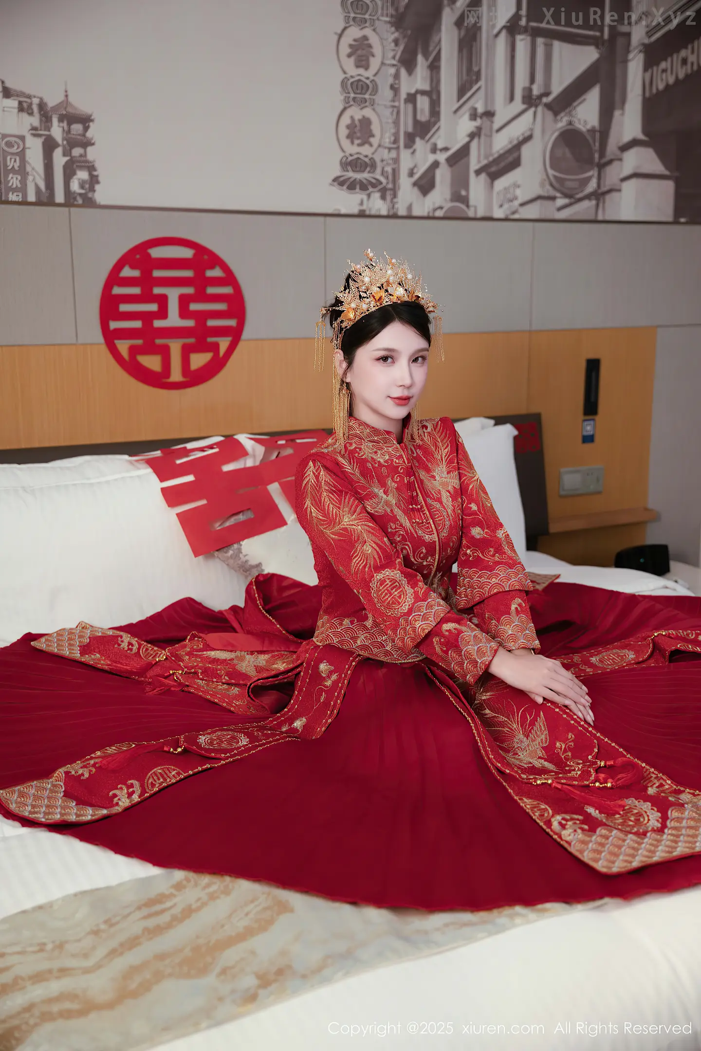 图片[4]-[XiuRen秀人网] VOL.10865 模特小蛮妖Yummy性感红色新娘服配超薄黑丝秀完美身材诱惑写真66P-秀人网官方网站